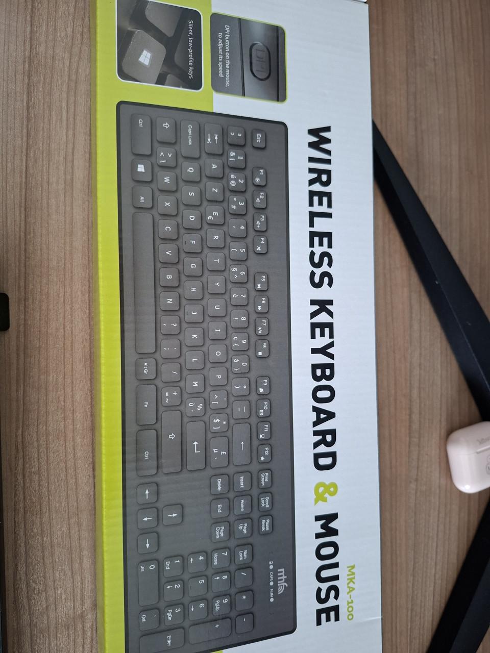 Draadloze toetsenbord en muis