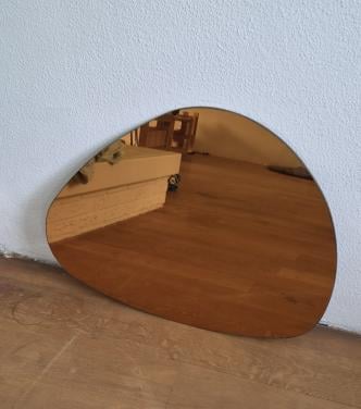 Ovale Spiegel brons kleur