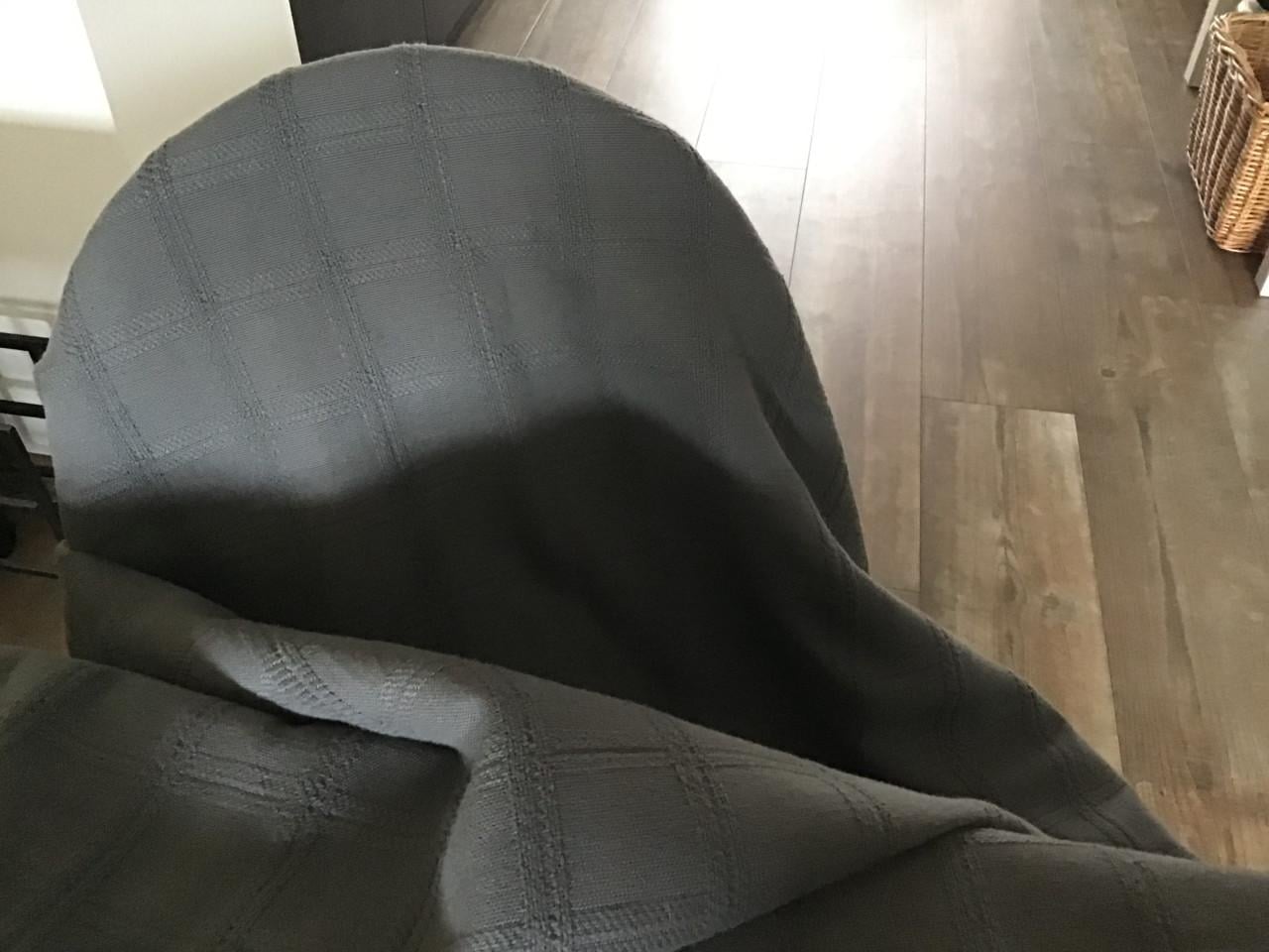 Sprei van katoen, kleur licht antraciet