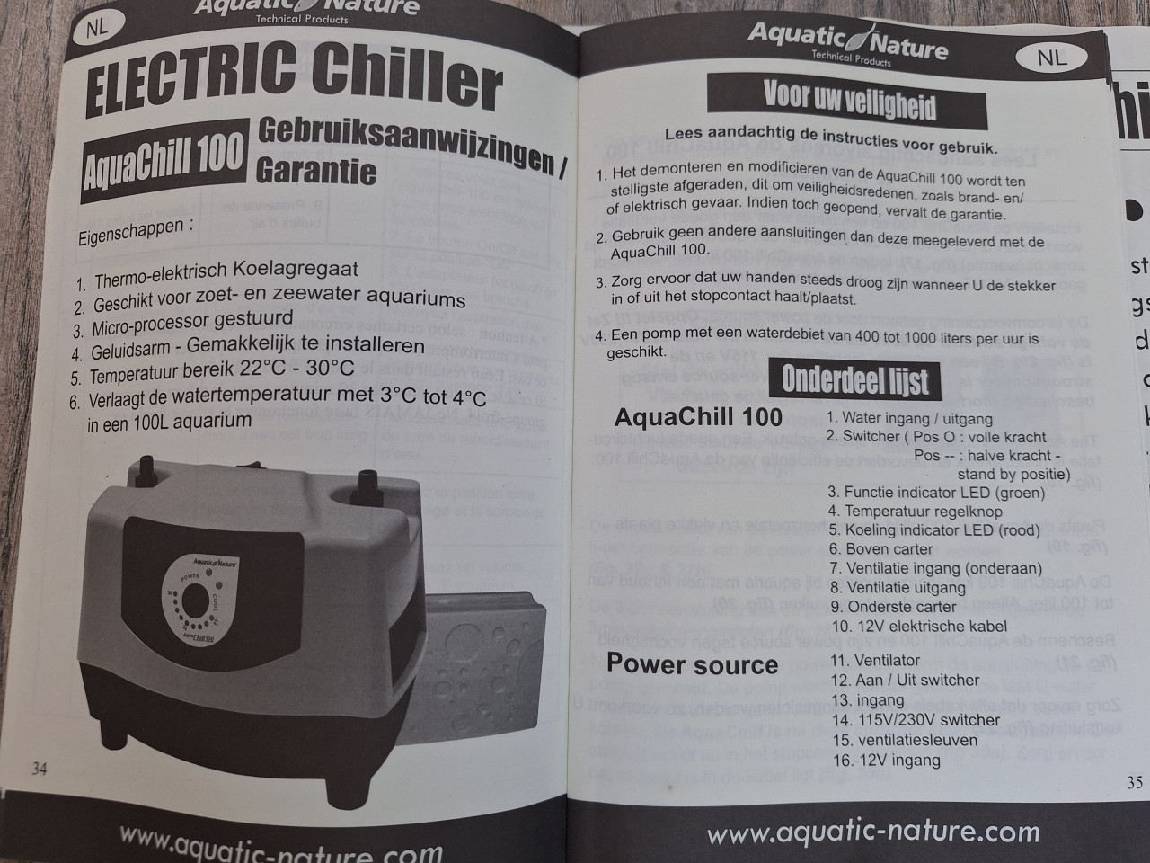 Koel aggregaat,  thermo elektrisch. Vijver/ aquarium