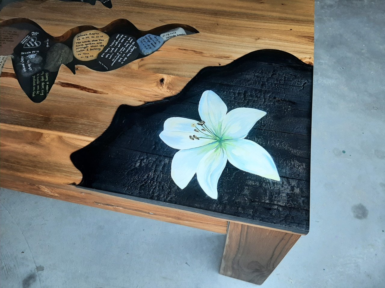Epoxy tafel op maat