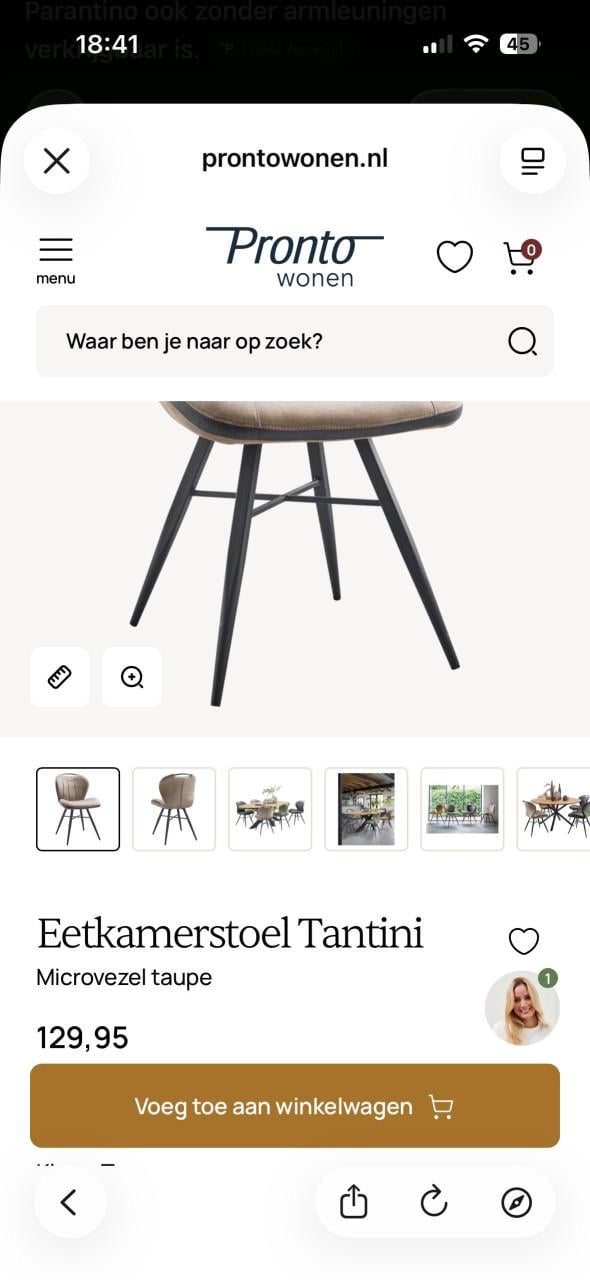 5x Z.G.A.N. eetkamer stoelen