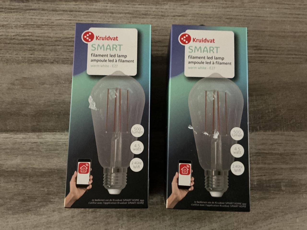 Smart filament LED lampen
