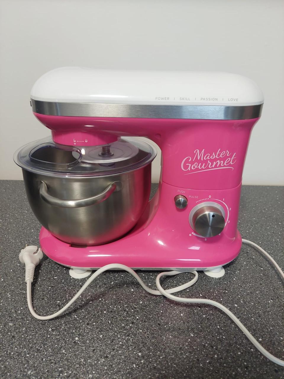 Roze keukenmachine / mixer | Master Gourmet