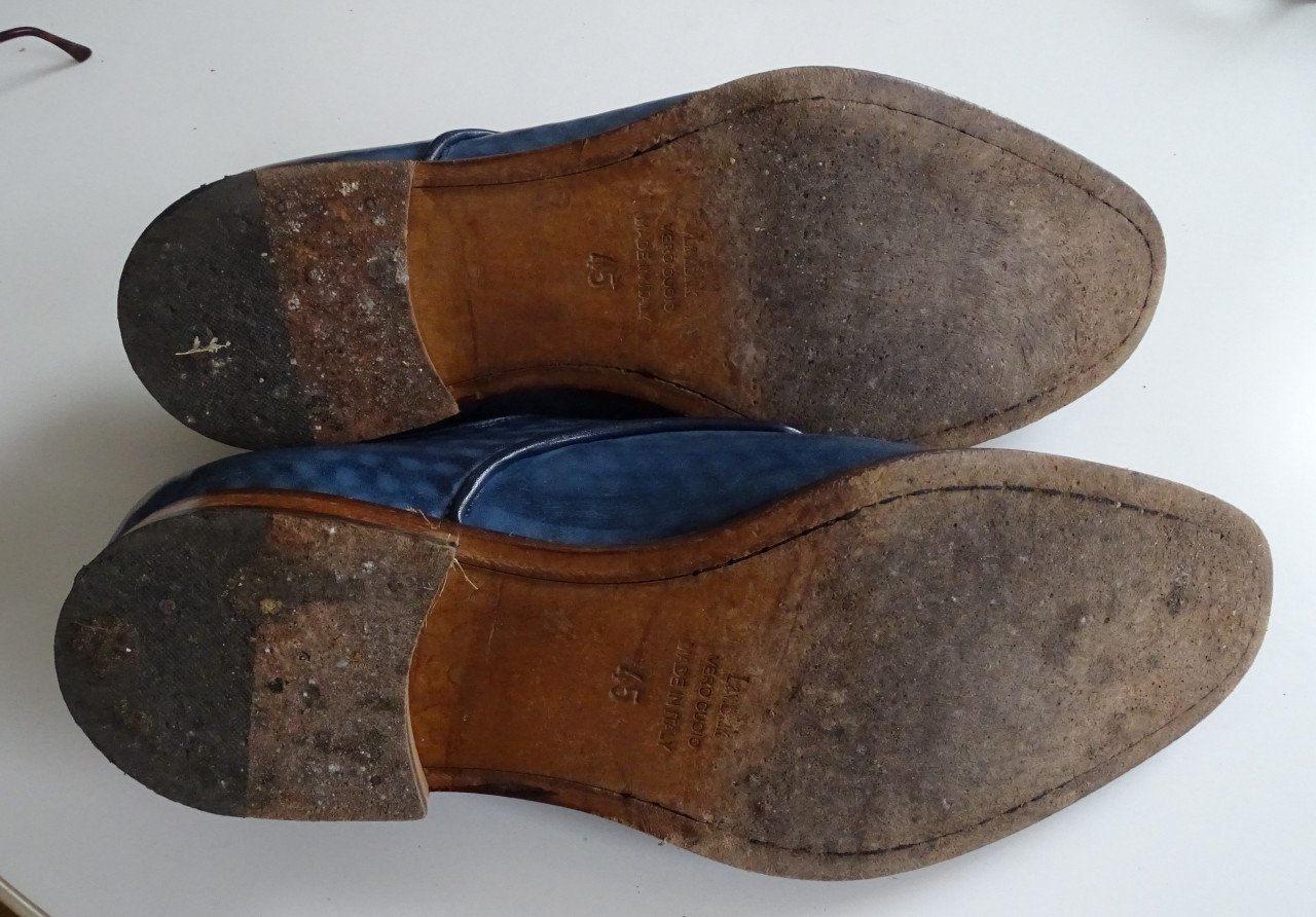 Nette Blauwe Italiaanse schoenen Mt 45