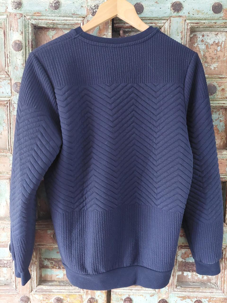 Marineblauwe herentrui mt S Smog