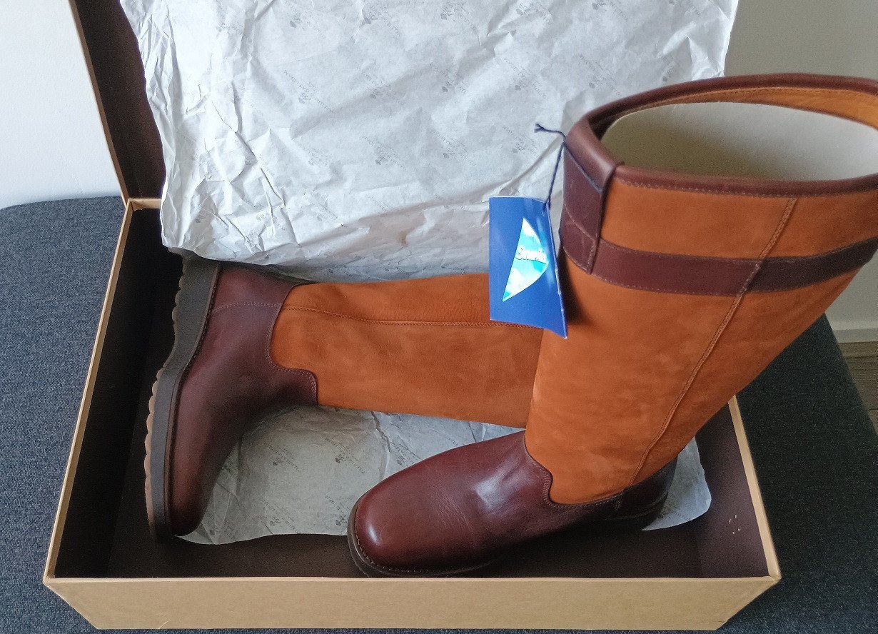 NIEUWE exclusieve LEREN engelse all-weather boots maat 39