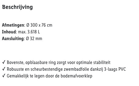 Zwembad, Quick-up, rond 300 cm. Nieuw