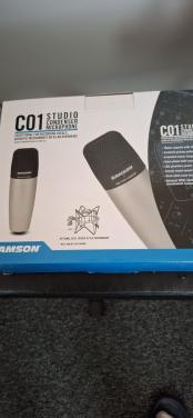 Samson Studio Condensator microfoon met pop filter en shockmount,NIEUWSTAAT