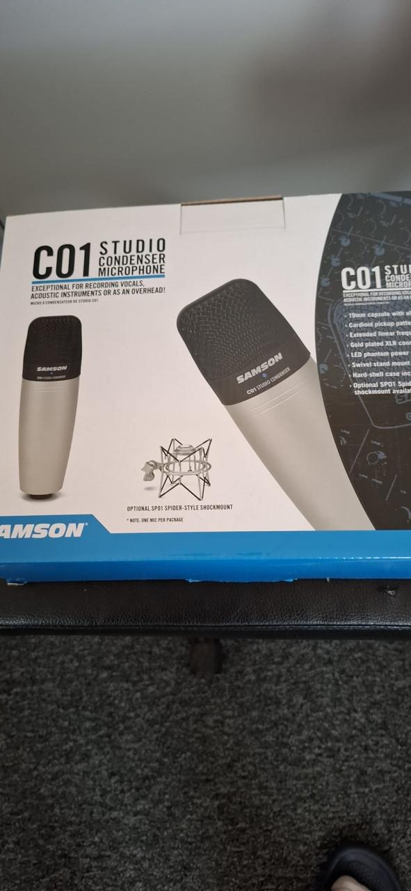 Samson Studio Condensator microfoon met pop filter en shockmount,NIEUWSTAAT