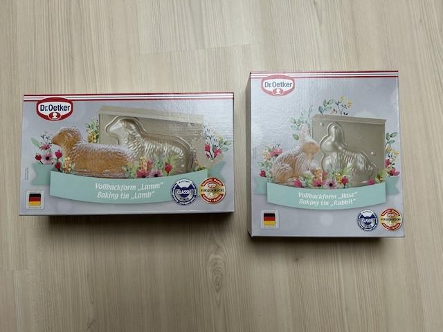 Dr. Oetker bakvormen.   Haasje - lammetje