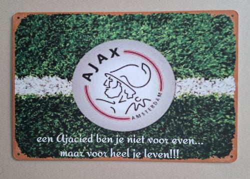 AJAX Metalen Bord
