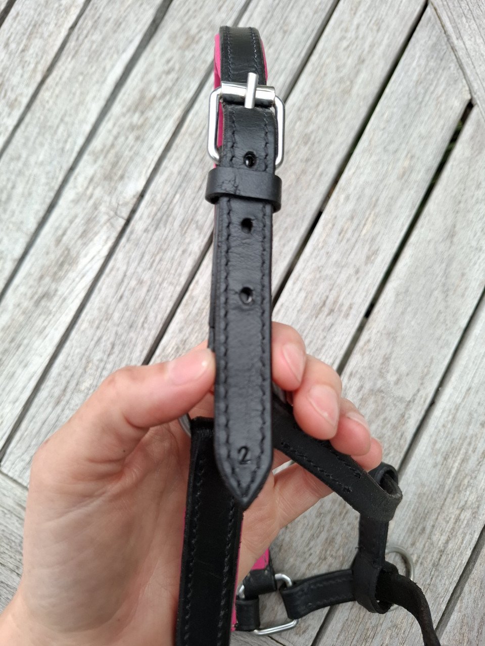 NIEUW: Leren halster voor minipaardje