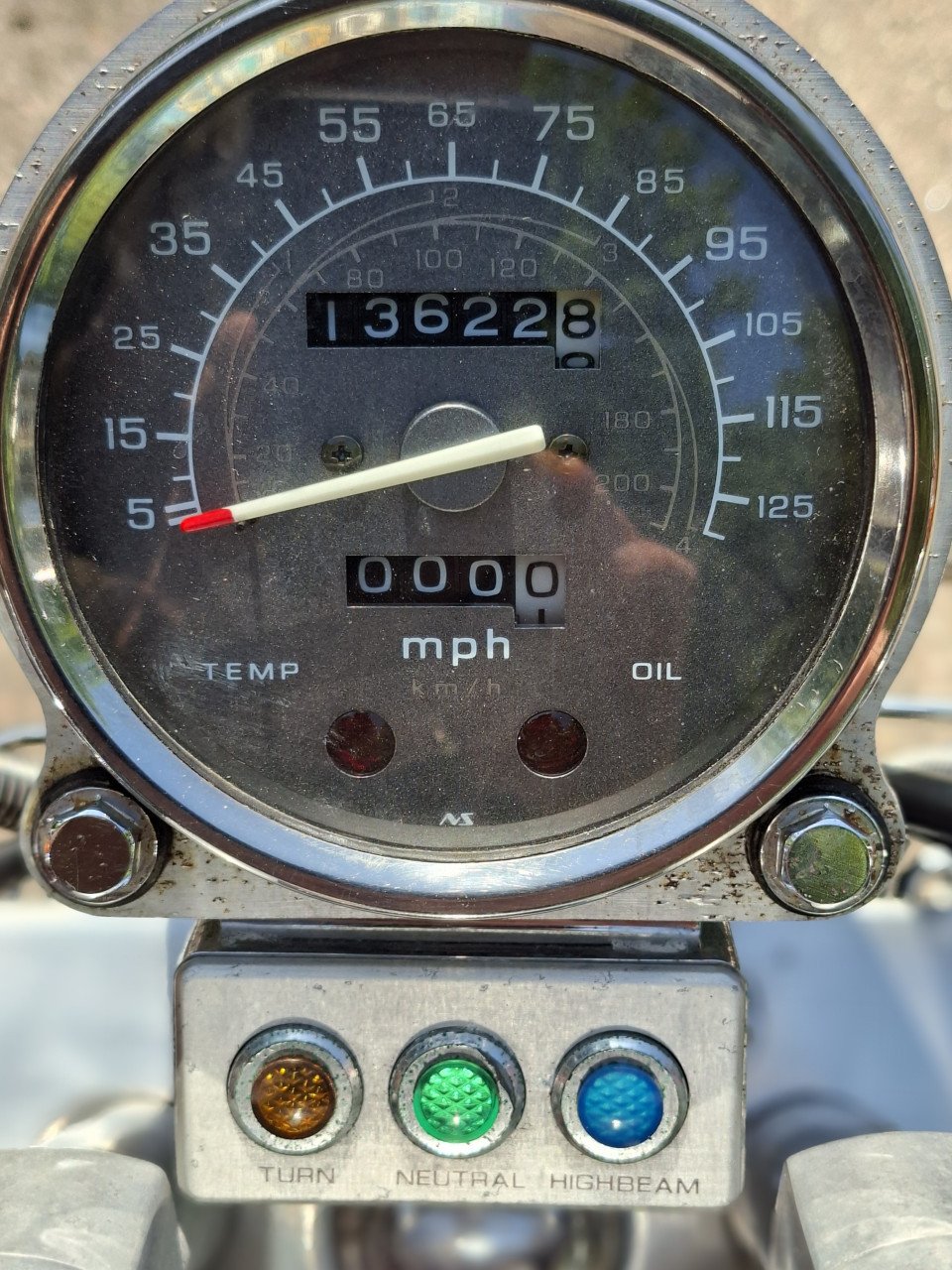 Honda Shadow VT-1100 met 13.000 mil op de teller bj 1987