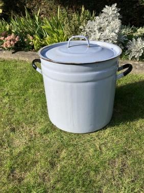 Emaille stomer – grote steriliseerketel 42cm