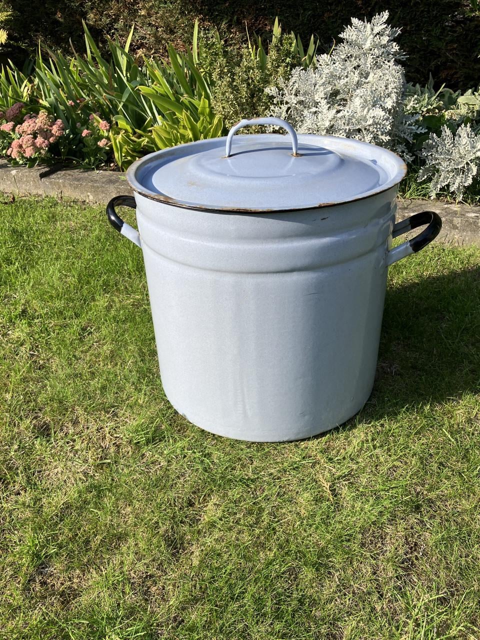 Emaille stomer – grote steriliseerketel 42cm