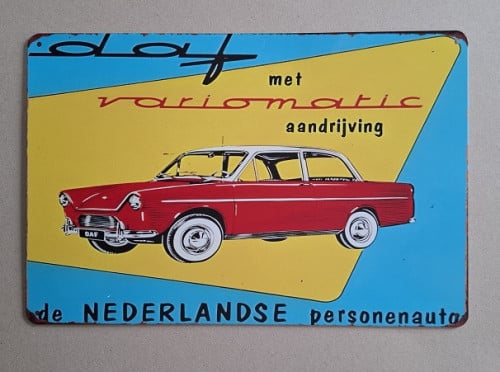 DAF Metalen Bord