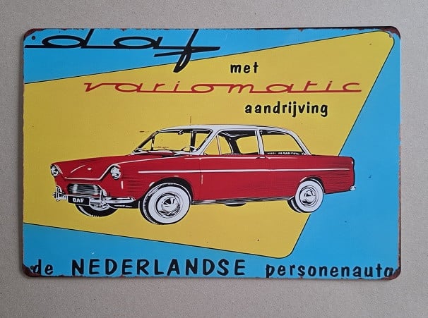 DAF Metalen Bord