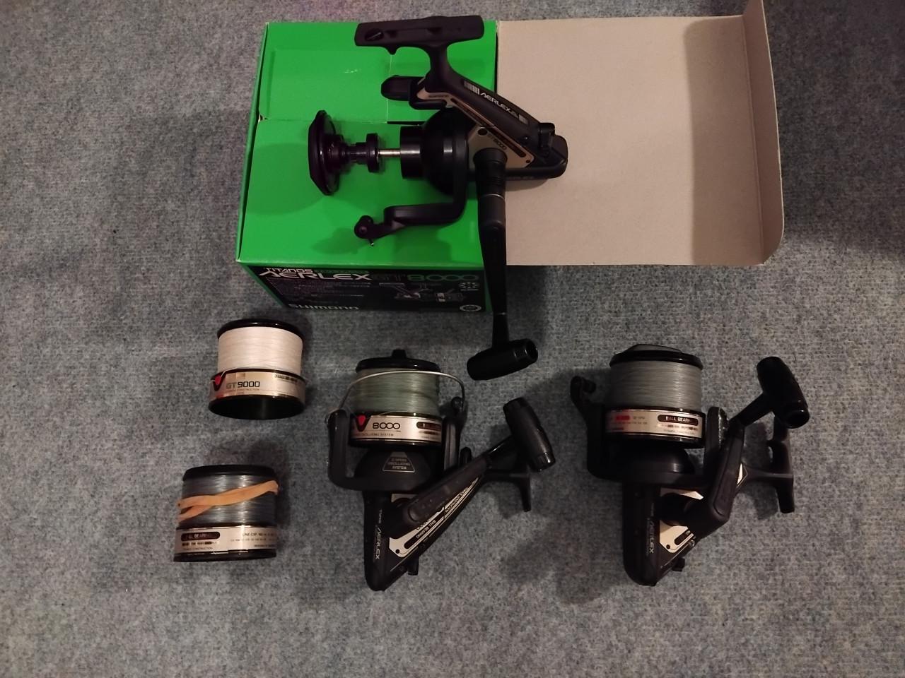Shimano Aerlex GT8000 (zee)vismolens 1 nieuw + 2 zo goed als nieuw