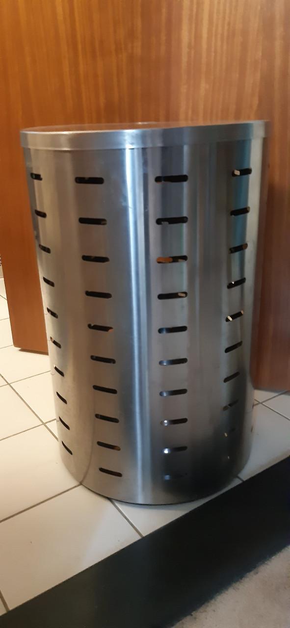 Design wasmand van roestvrij staal