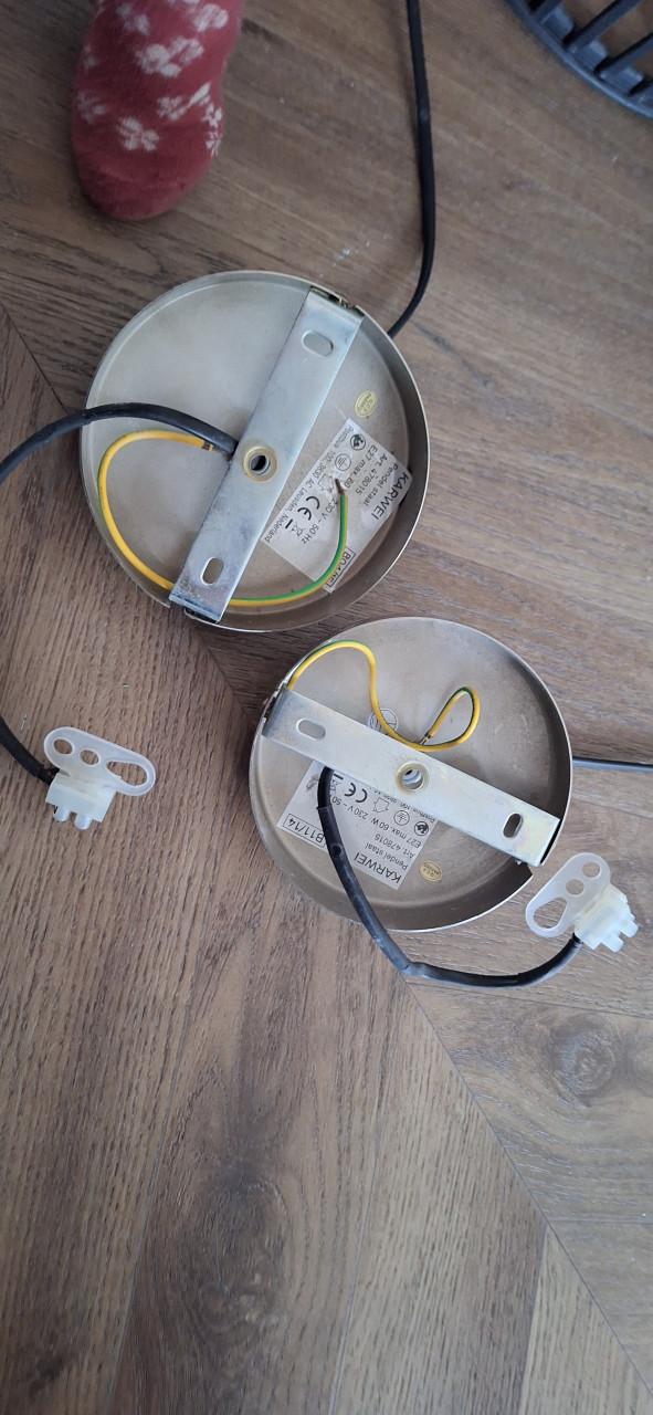 Set van 2 hanglampen