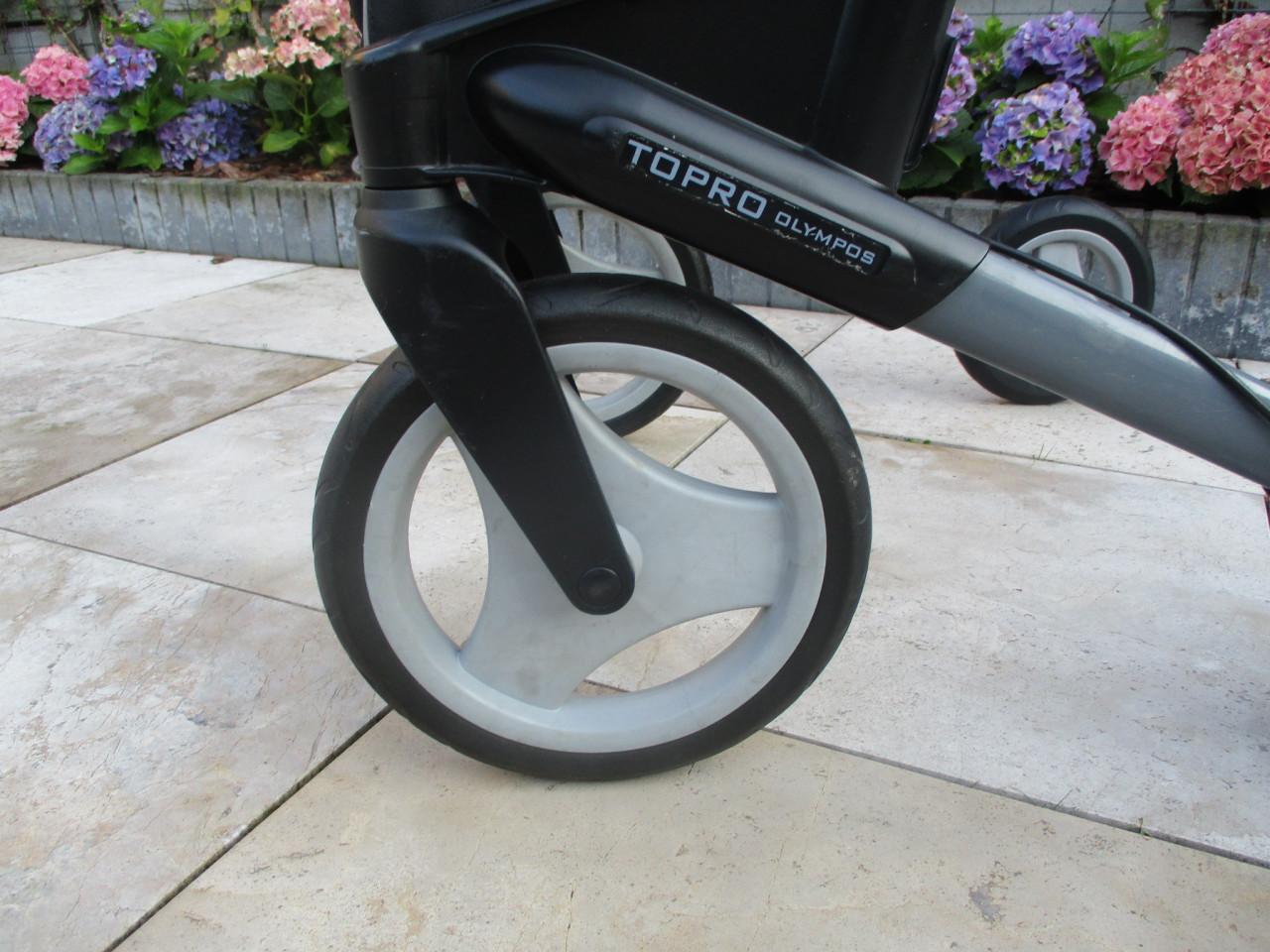 Zgan Topro Olympos opvouwbare lichtgewicht rollator met grote Softwielen