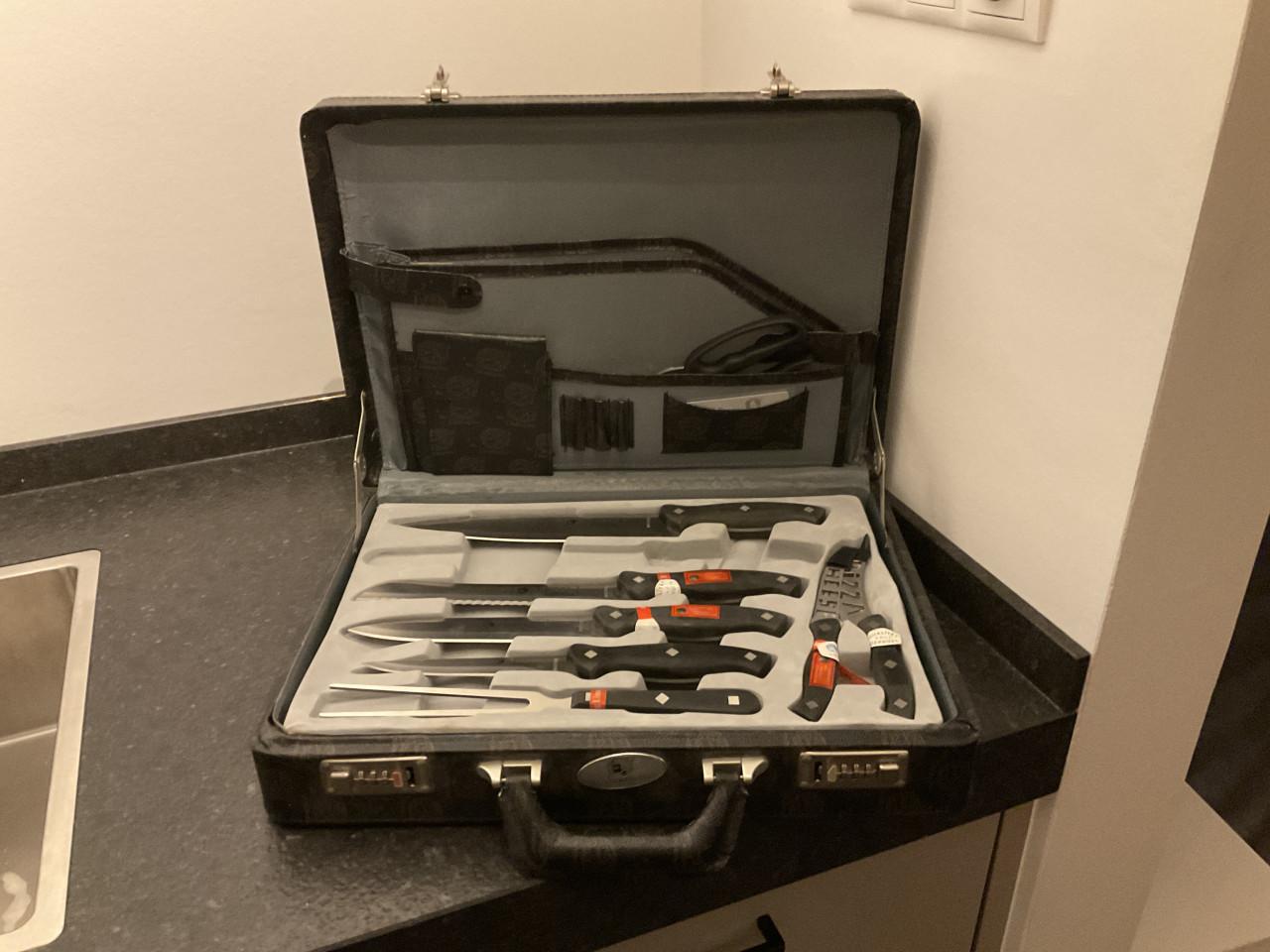 Luxe messenset in koffer.