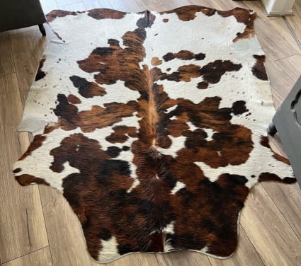 Kwalitatief mooie koeienhuid vloerkleed kleed echt leder