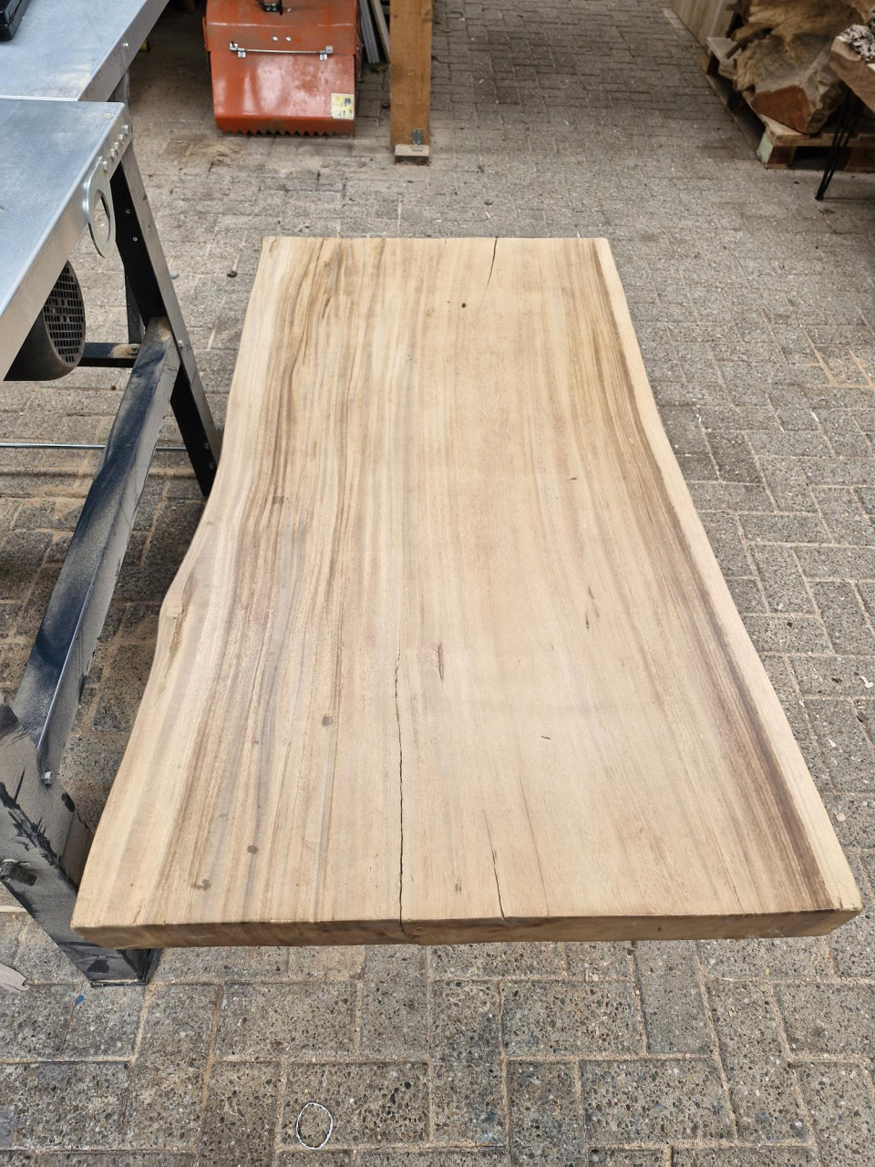 Mooie suar salon boomstam tafel