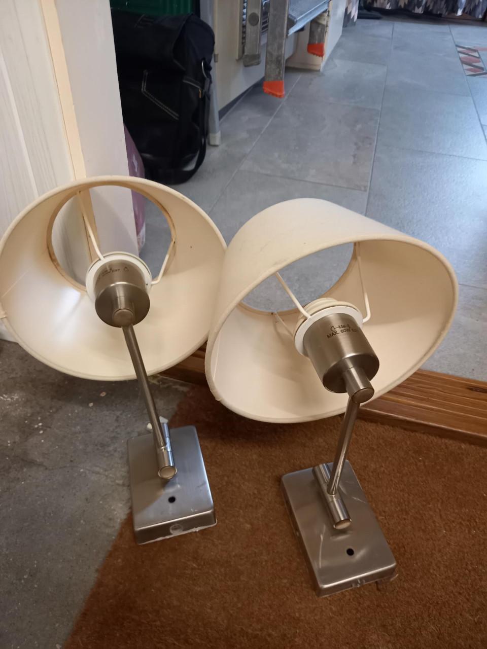 Mooie bedlampjes met kap samen 5 euro