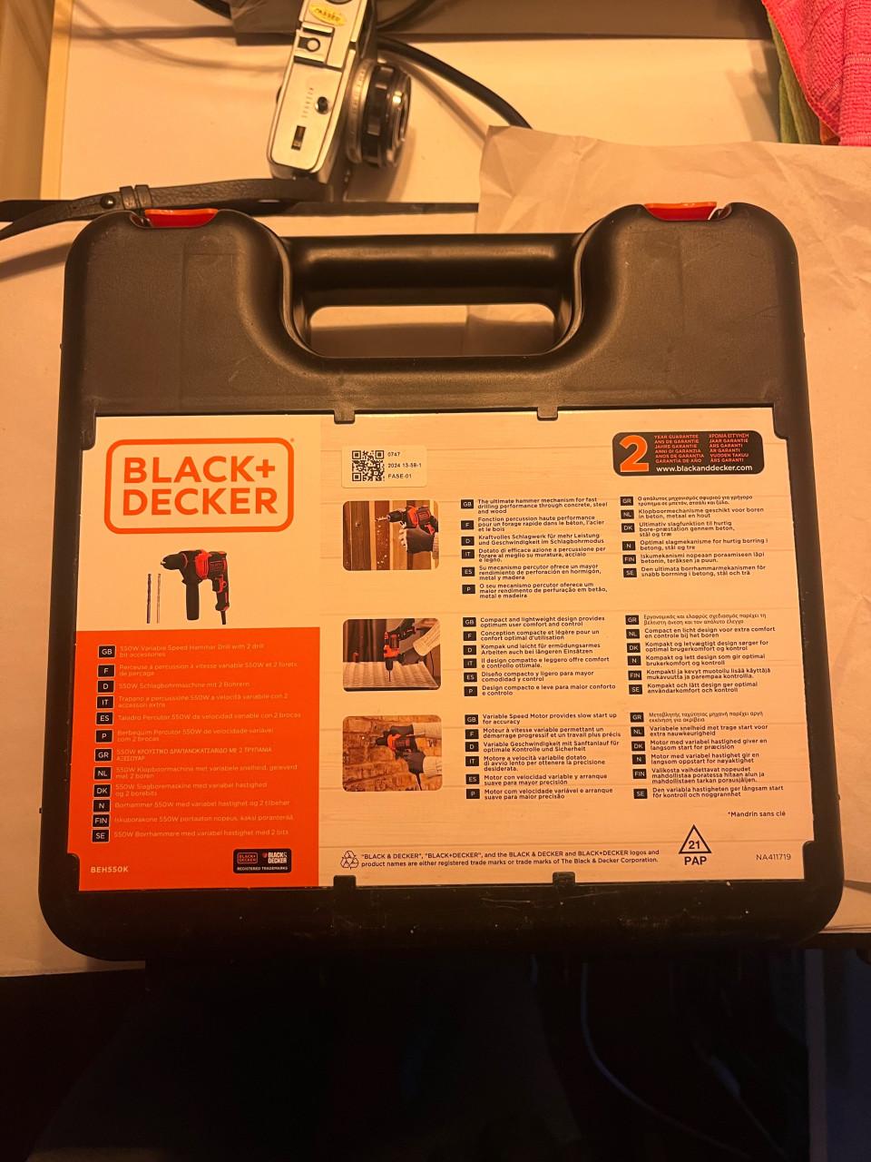 Black decker boormachine