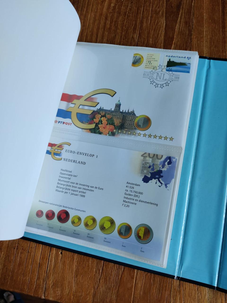 Verzamelalbum van gulden naar euro.