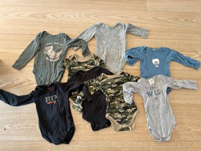 Set van 8 rompers lange mouw Bambino, C&A maat 86-92