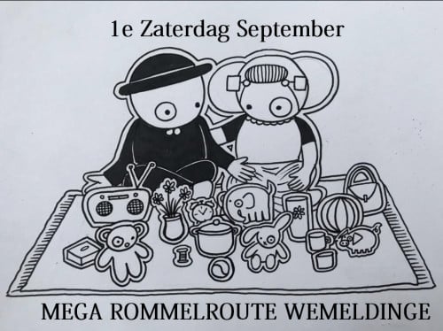 Mega Rommelroute Wemeldinge Zat. 6 Sept. + 200 deelnemers