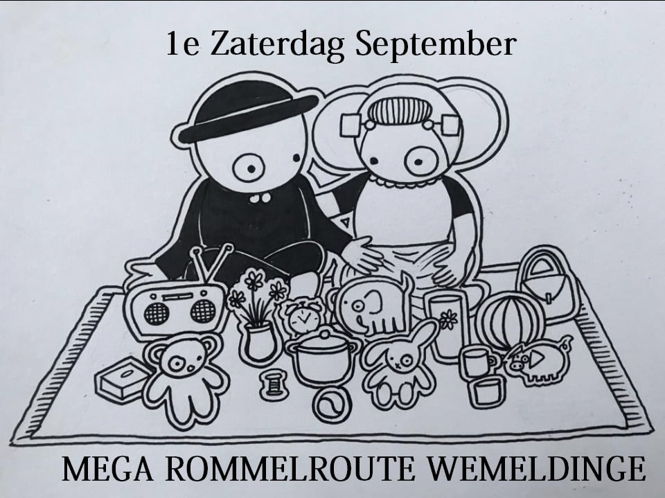 Mega Rommelroute Wemeldinge Zat. 6 Sept. + 200 deelnemers
