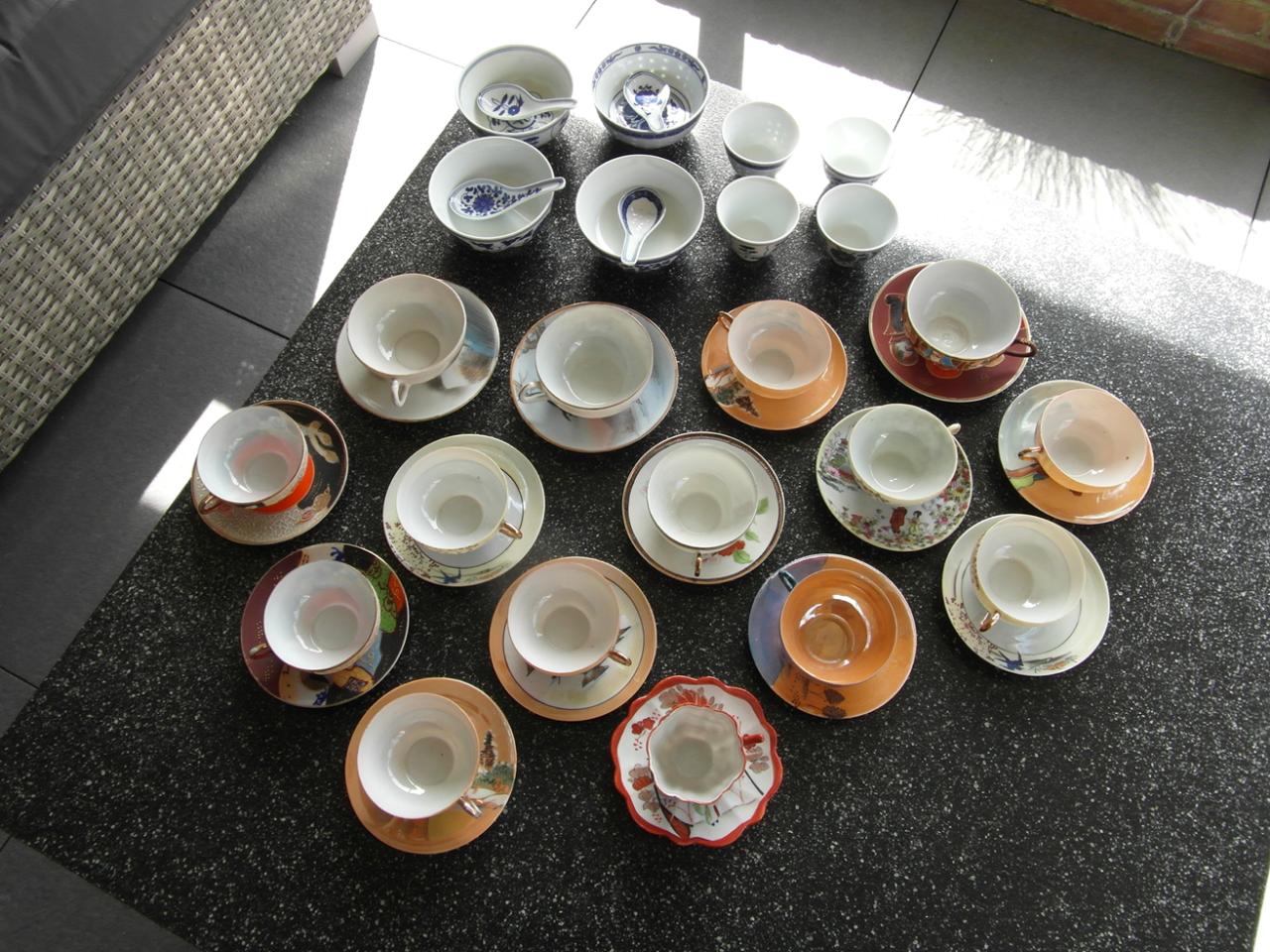 Verzameling Chinees en Japans porselein.