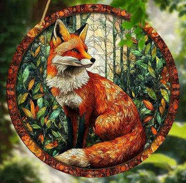 Raamhanger vos ( extra kleurrijk )