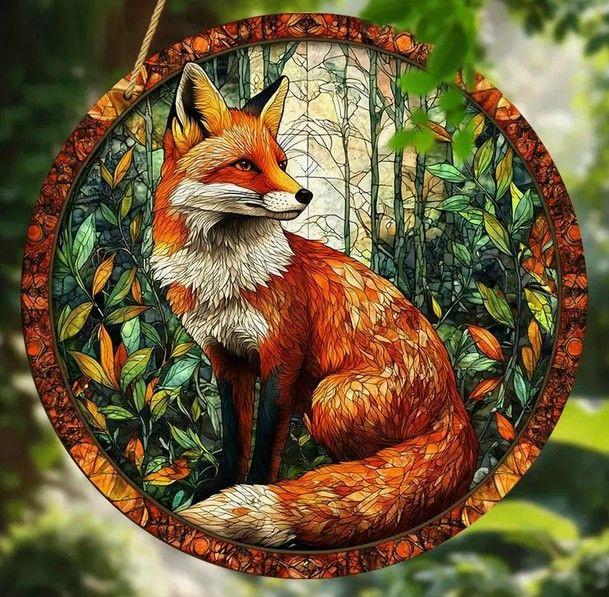 Raamhanger vos ( extra kleurrijk )