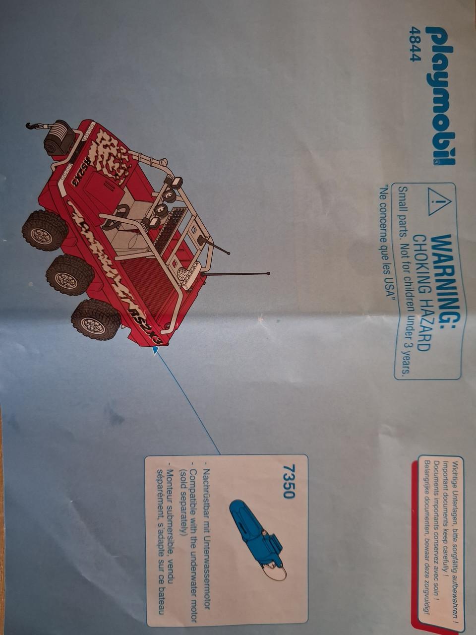 Playmobil amfibievoertuig met schattenjagers set 4844