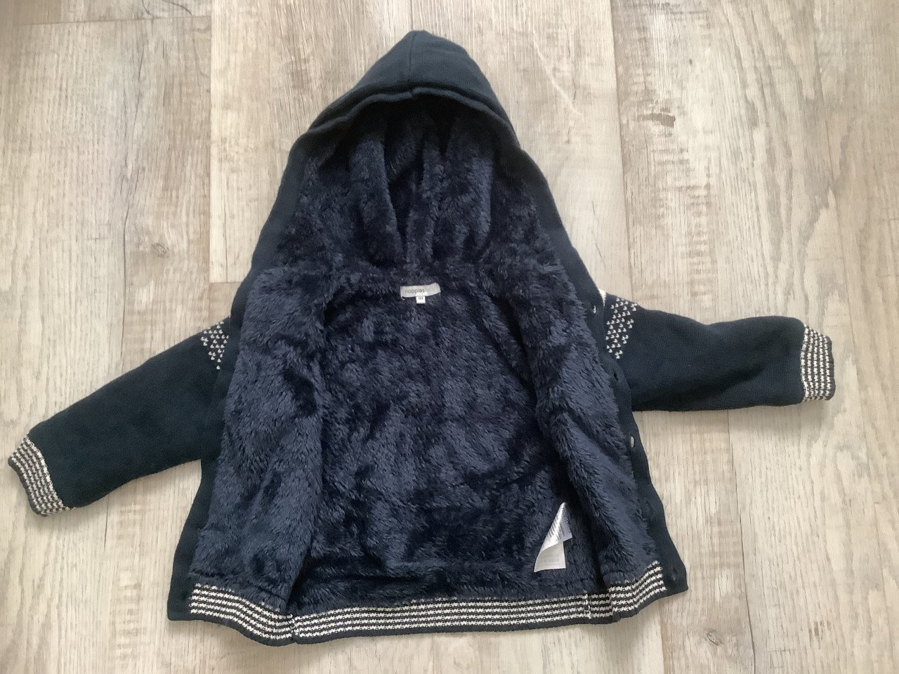 Noppies Vest/Jasje - maat 80 - Teddy Voering