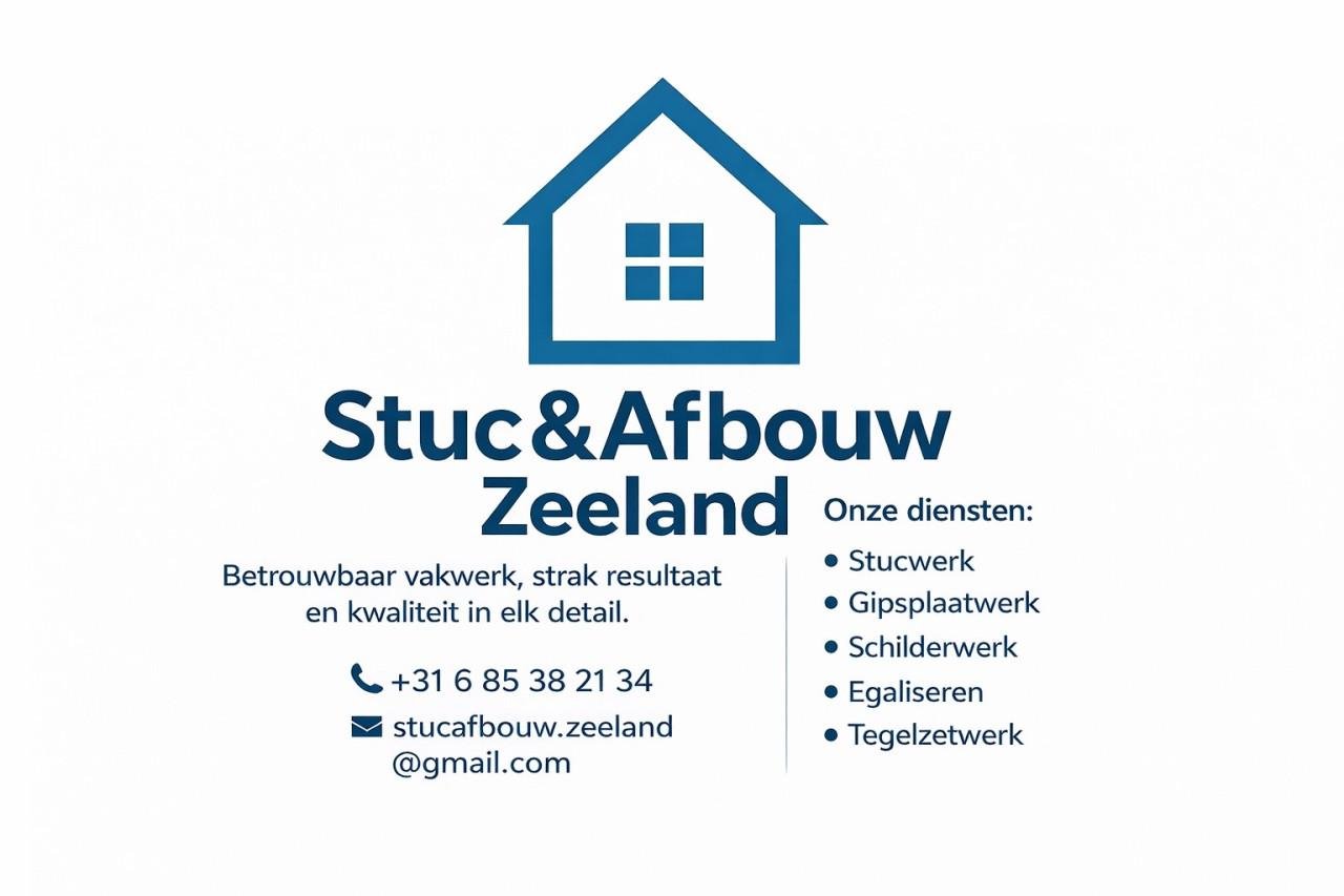 Stuc&Afbouw Stukadoor,Schilder,Gipsplaatwerk,Tegelzetwerk,Egaliseren