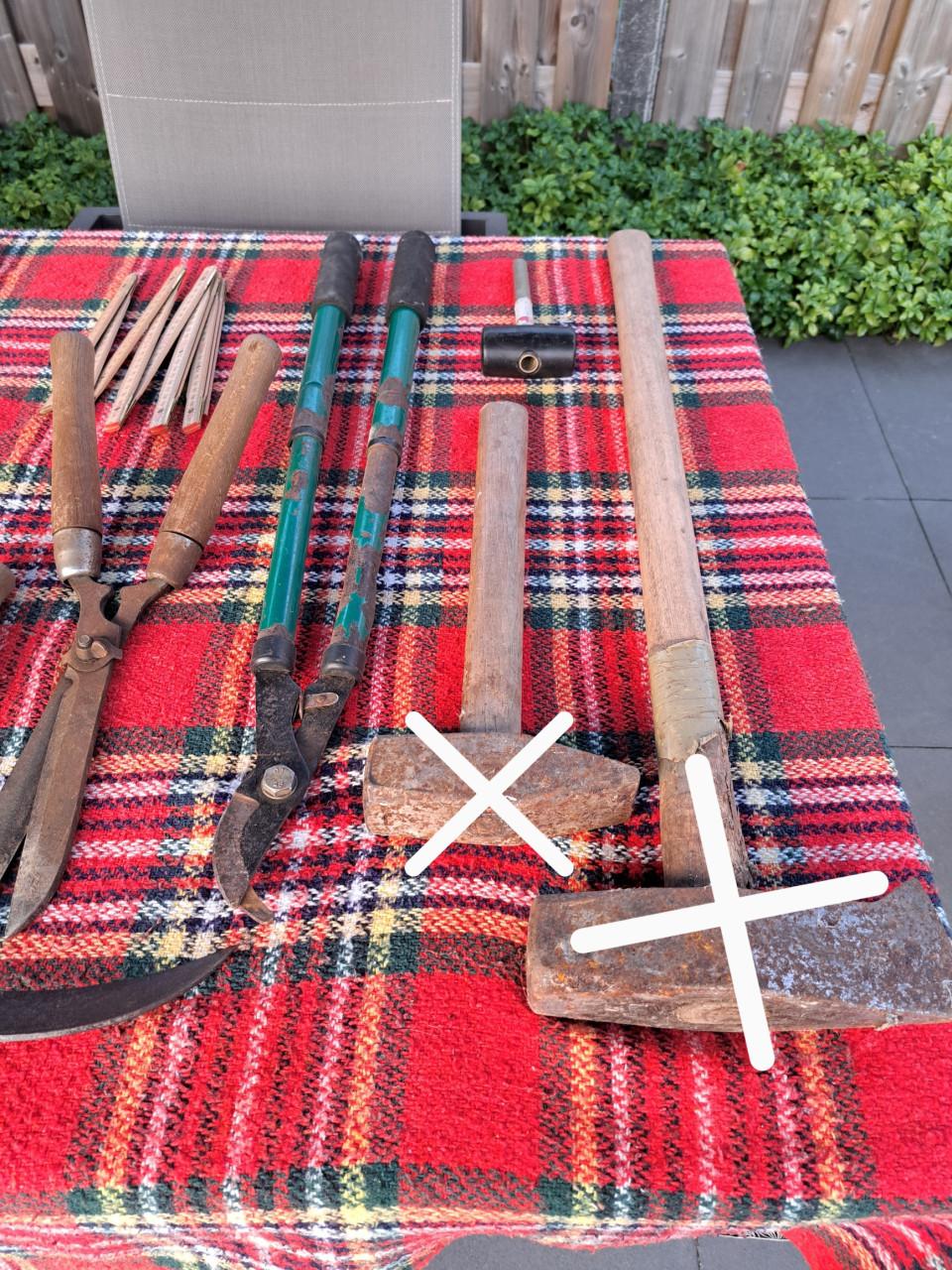 Tuingereedschap voor de starter, etc.