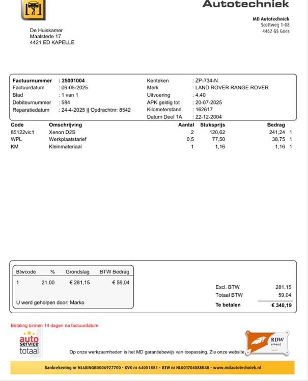 Moet weg! - Land Rover 2004 Zwart, roestvrij!