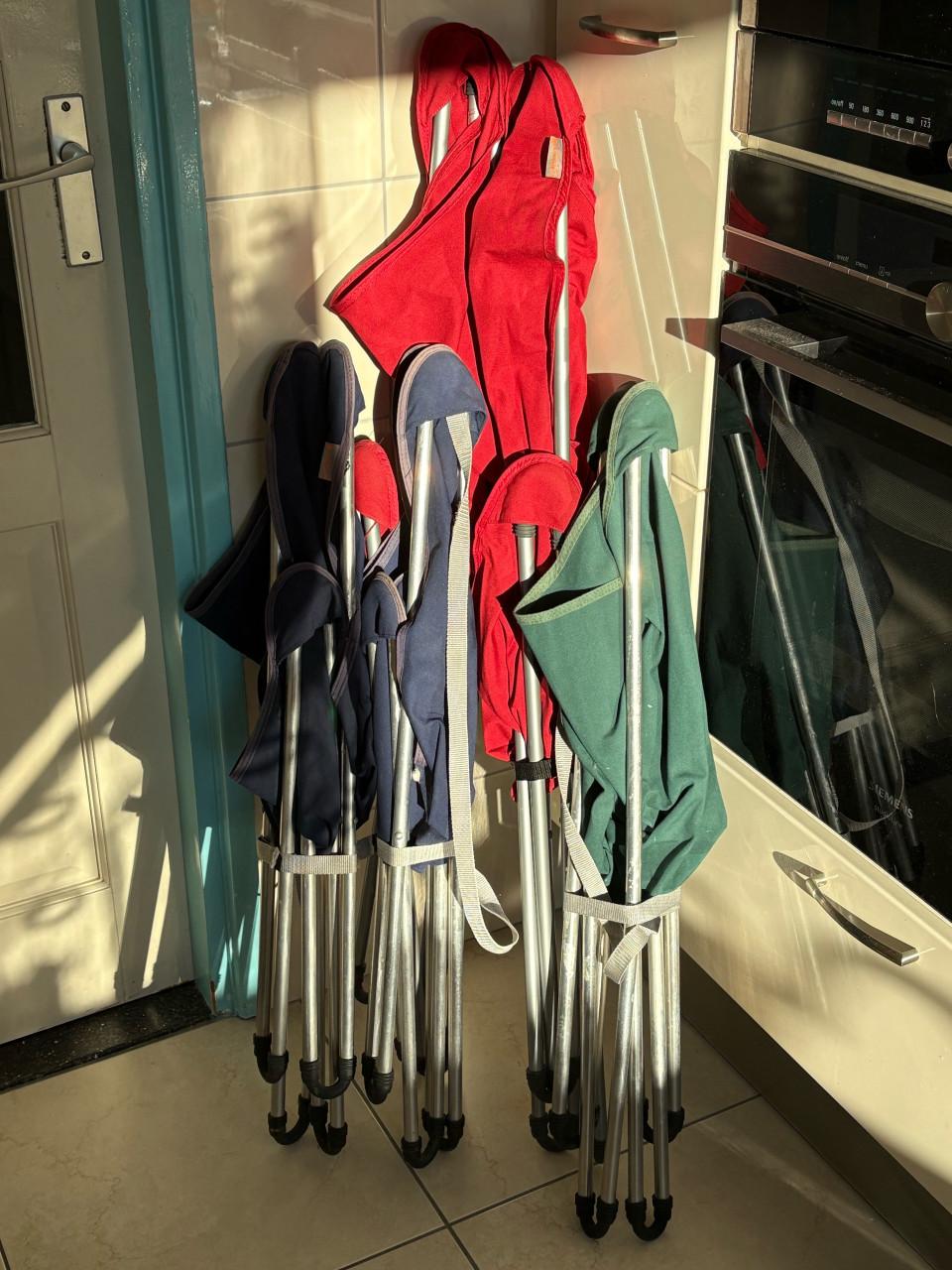 Lafuma opvouwbare campingstoelen met stevige zitting