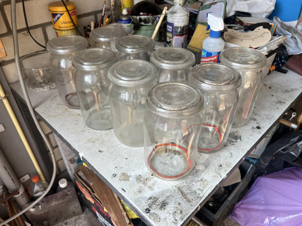 Weckpotten met deksel VEGLA 1/2, 3/4, 1 en 2 liter