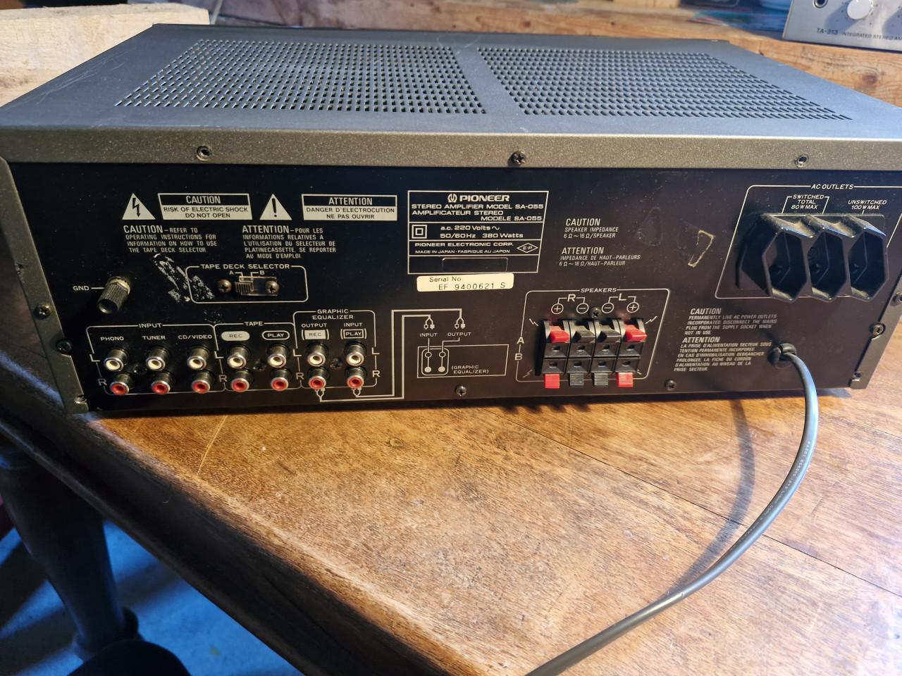 Te koop Pioneer SA-055 sound mixer/Stereo Amplifier