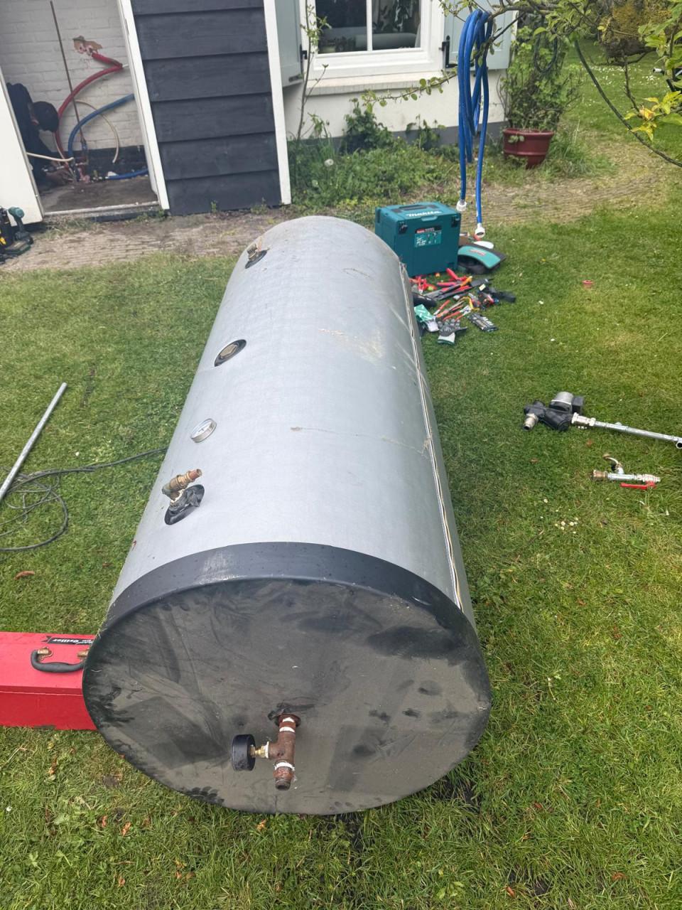 Buffervat dubbele spiraal