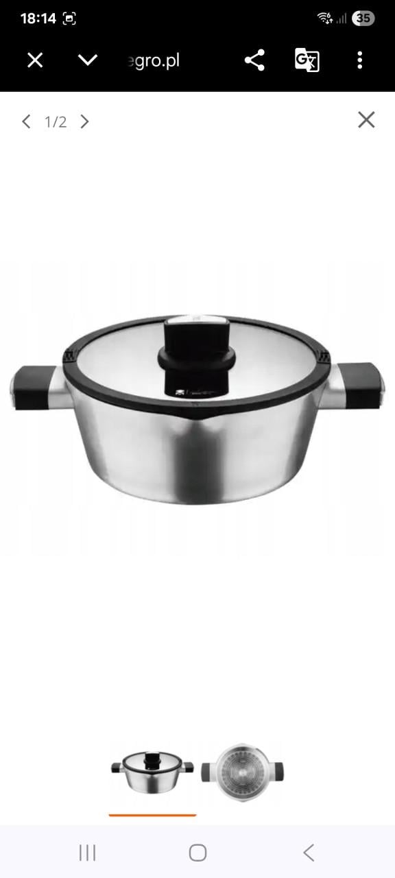 Pan met deksel nieuw in doos