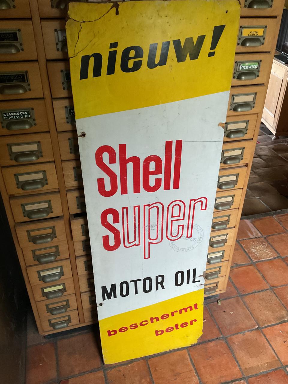 Vintage bord van Shell