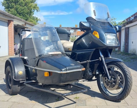 BMW K1100LT zijspan   1993 -  nieuwe banden – project!
